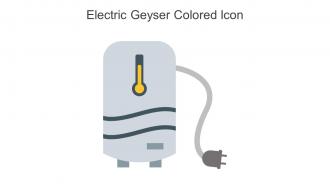 Electric Geyser Colored Icon in powerpoint pptx png and editable eps format