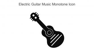 Electric Guitar Music Monotone Icon In Powerpoint Pptx Png And Editable Eps Format