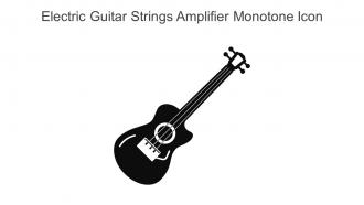 Electric Guitar Strings Amplifier Monotone Icon In Powerpoint Pptx Png And Editable Eps Format