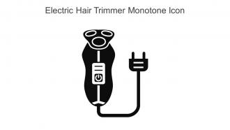 Electric Hair Trimmer Monotone Icon In Powerpoint Pptx Png And Editable Eps Format