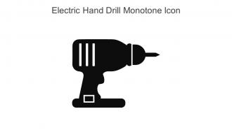 Electric Hand Drill Monotone Icon In Powerpoint Pptx Png And Editable Eps Format