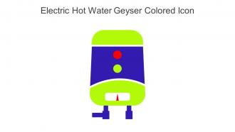 Electric Hot Water Geyser Colored Icon In Powerpoint Pptx Png And Editable Eps Format