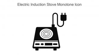 Electric Induction Stove Monotone Icon In Powerpoint Pptx Png And Editable Eps Format