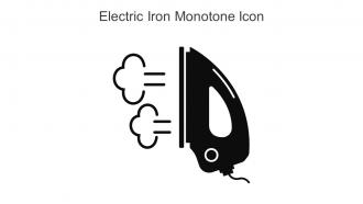 Electric Iron Monotone Icon In Powerpoint Pptx Png And Editable Eps Format