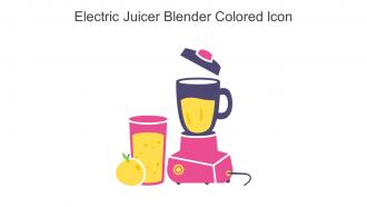 Electric Juicer Blender Colored Icon In Powerpoint Pptx Png And Editable Eps Format