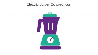 Electric Juicer Colored Icon In Powerpoint Pptx Png And Editable Eps Format