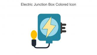 Electric Junction Box Colored Icon In Powerpoint Pptx Png And Editable Eps Format