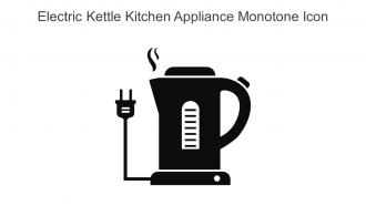 Electric Kettle Kitchen Appliance Monotone Icon In Powerpoint Pptx Png And Editable Eps Format