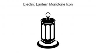 Electric Lantern Monotone Icon In Powerpoint Pptx Png And Editable Eps Format