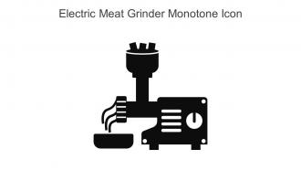Electric Meat Grinder Monotone Icon In Powerpoint Pptx Png And Editable Eps Format