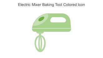 Electric Mixer Baking Tool Colored Icon In Powerpoint Pptx Png And Editable Eps Format