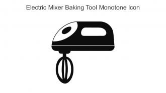 Electric Mixer Baking Tool Monotone Icon In Powerpoint Pptx Png And Editable Eps Format