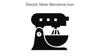 Electric Mixer Monotone Icon In Powerpoint Pptx Png And Editable Eps Format