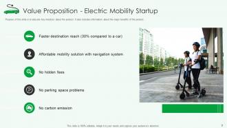 Electric mobility startup pitch deck ppt template