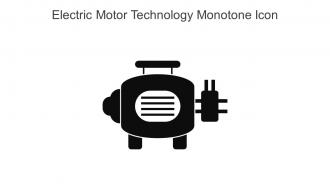 Electric Motor Technology Monotone Icon In Powerpoint Pptx Png And Editable Eps Format