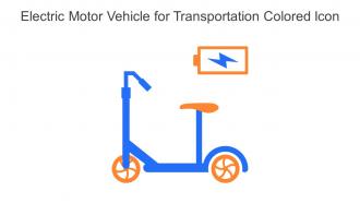 Electric Motor Vehicle For Transportation Colored Icon In Powerpoint Pptx Png And Editable Eps Format