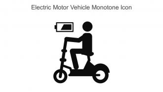 Electric Motor Vehicle Monotone Icon In Powerpoint Pptx Png And Editable Eps Format
