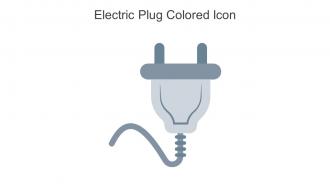 Electric Plug Colored Icon In Powerpoint Pptx Png And Editable Eps Format