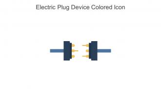 Electric Plug Device Colored Icon In Powerpoint Pptx Png And Editable Eps Format