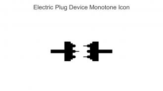 Electric Plug Device Monotone Icon In Powerpoint Pptx Png And Editable Eps Format