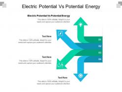 Electric potential vs potential energy ppt powerpoint presentation styles graphic images cpb