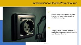 Electric Power Source Powerpoint Presentation And Google Slides ICP Template Attractive