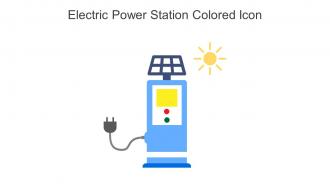 Electric Power Station Colored Icon In Powerpoint Pptx Png And Editable Eps Format