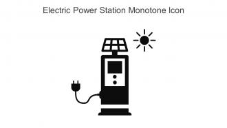 Electric Power Station Monotone Icon In Powerpoint Pptx Png And Editable Eps Format