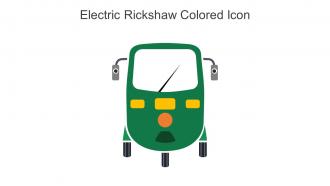 Electric Rickshaw Colored Icon In Powerpoint Pptx Png And Editable Eps Format