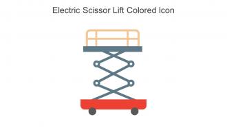 Electric Scissor Lift Colored Icon In Powerpoint Pptx Png And Editable Eps Format