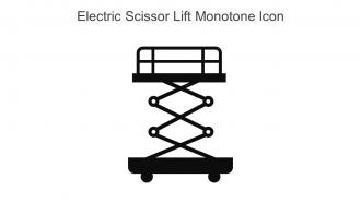 Electric Scissor Lift Monotone Icon In Powerpoint Pptx Png And Editable Eps Format