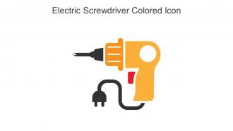 Electric Screwdriver Colored Icon In Powerpoint Pptx Png And Editable Eps Format