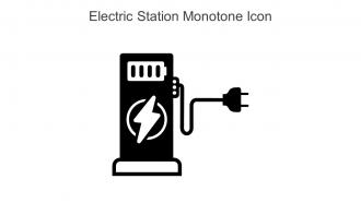 Electric Station Monotone Icon In Powerpoint Pptx Png And Editable Eps Format
