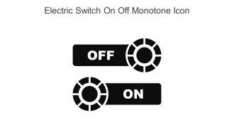 Electric Switch On Off Monotone Icon In Powerpoint Pptx Png And Editable Eps Format