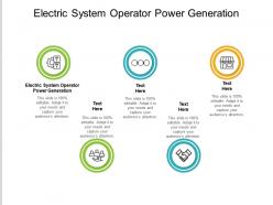 Electric system operator power generation ppt powerpoint presentation slides files cpb