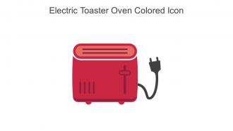 Electric Toaster Oven Colored Icon In Powerpoint Pptx Png And Editable Eps Format