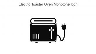 Electric Toaster Oven Monotone Icon In Powerpoint Pptx Png And Editable Eps Format