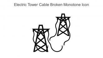 Electric Tower Cable Broken Monotone Icon In Powerpoint Pptx Png And Editable Eps Format