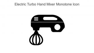 Electric Turbo Hand Mixer Monotone Icon In Powerpoint Pptx Png And Editable Eps Format