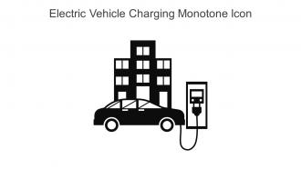 Electric Vehicle Charging Monotone Icon In Powerpoint Pptx Png And Editable Eps Format