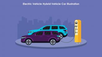 Electric Vehicle Hybrid Vehicle Car Illustration