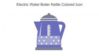 Electric Water Boiler Kettle Colored Icon In Powerpoint Pptx Png And Editable Eps Format