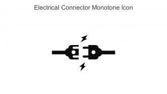 Electrical Connector Monotone Icon In Powerpoint Pptx Png And Editable Eps Format
