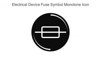 Electrical Device Fuse Symbol Monotone Icon In Powerpoint Pptx Png And Editable Eps Format