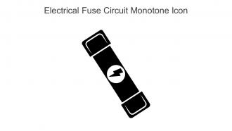 Electrical Fuse Circuit Monotone Icon In Powerpoint Pptx Png And Editable Eps Format