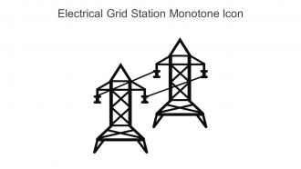 Electrical Grid Station Monotone Icon In Powerpoint Pptx Png And Editable Eps Format
