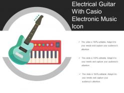 Electrical Guitar With Casio Electronic Music Icon