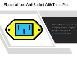Electrical Icon Wall Socket With Three Pins