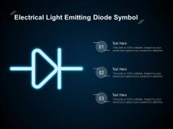 Electrical Light Emitting Diode Symbol