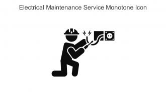 Electrical Maintenance Service Monotone Icon In Powerpoint Pptx Png And Editable Eps Format